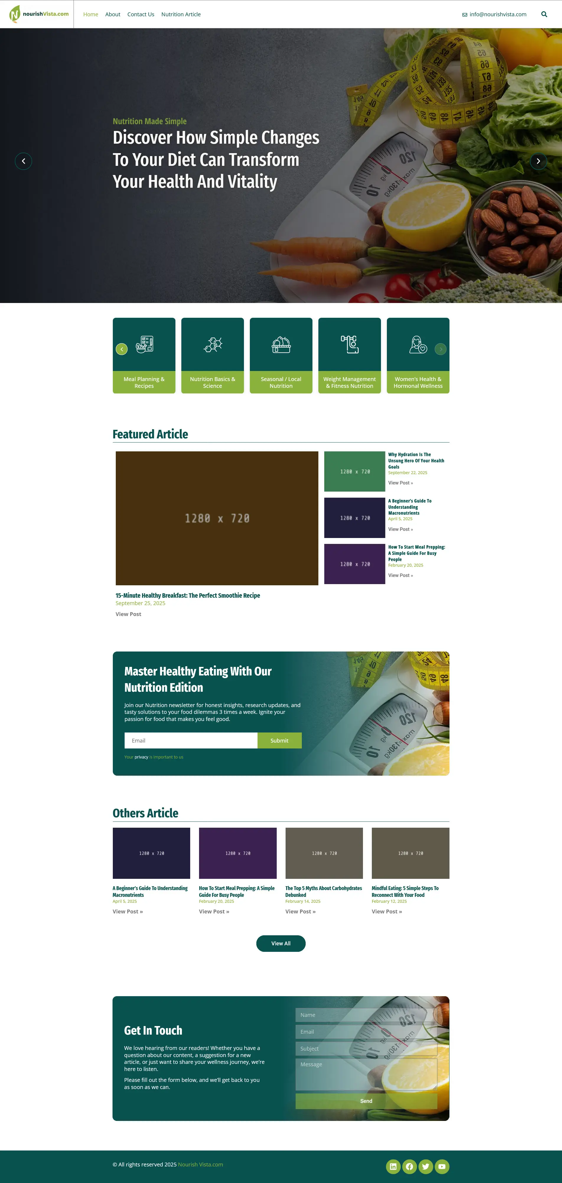 Health & Wellness Blog Platform